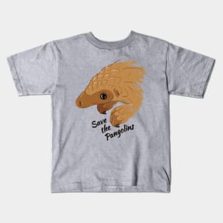 Save The Pangolins - Baby Pangolin Kids T-Shirt